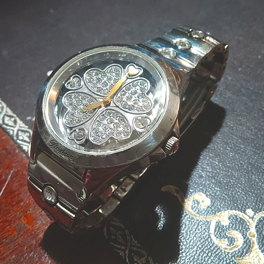 Juicy Couture Silver and Gold Heart Watch